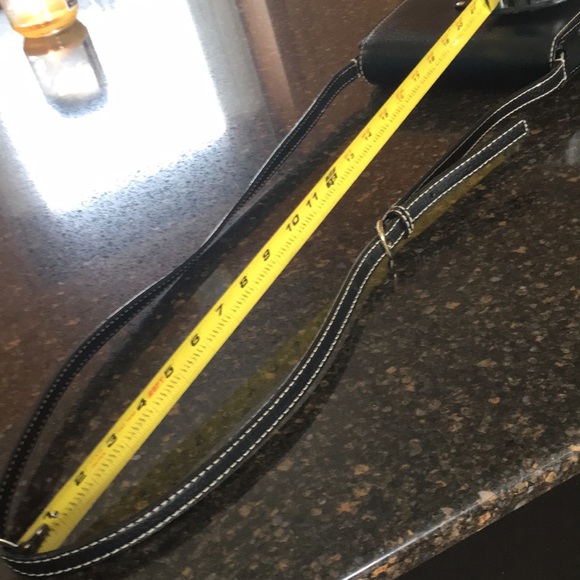 Lovely, Mint condition black leather Kate Spade crossbody purse. - Picture 7 of 10